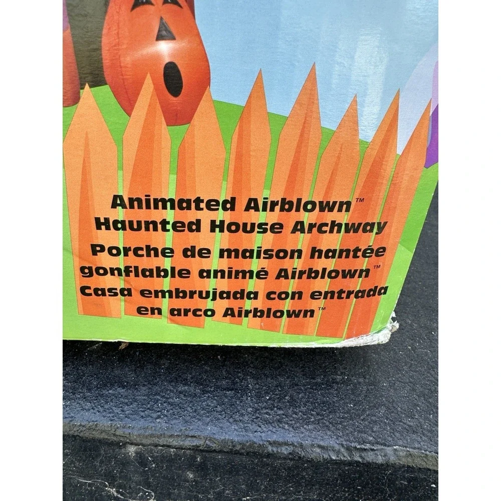 Gemmy 9' Animated Frankenstein Archway Lighted‎ Halloween Inflatable Airblown